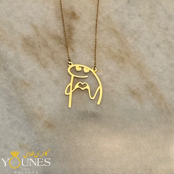 گردنبند متصل اموجی طلا